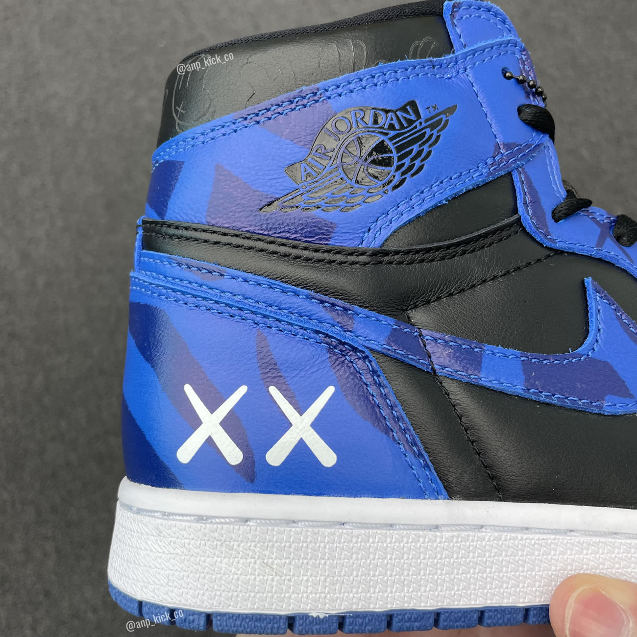 The North Face Kaws Air Jordan 1 Retro High Shoes Anpkick Custom Making (6) - www.newkick.org