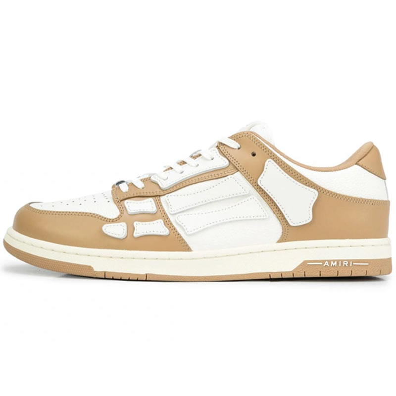 A M I R I Skel Top Low Leather Sneakers Brown Mfs003 281 (1) - www.newkick.org