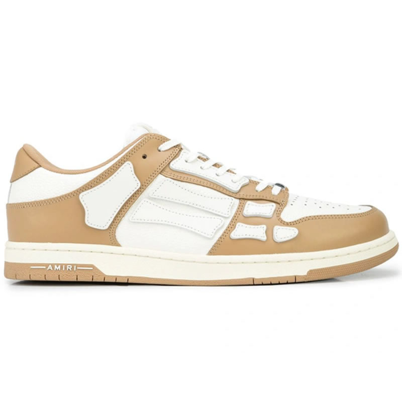 A M I R I Skel Top Low Leather Sneakers Brown Mfs003 281 (2) - www.newkick.org