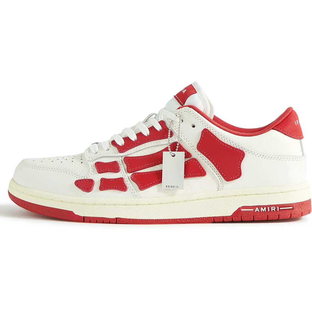 A M I R I Skel Top Low Leather Sneakers Red Mfs003 124 (1) - www.newkick.org