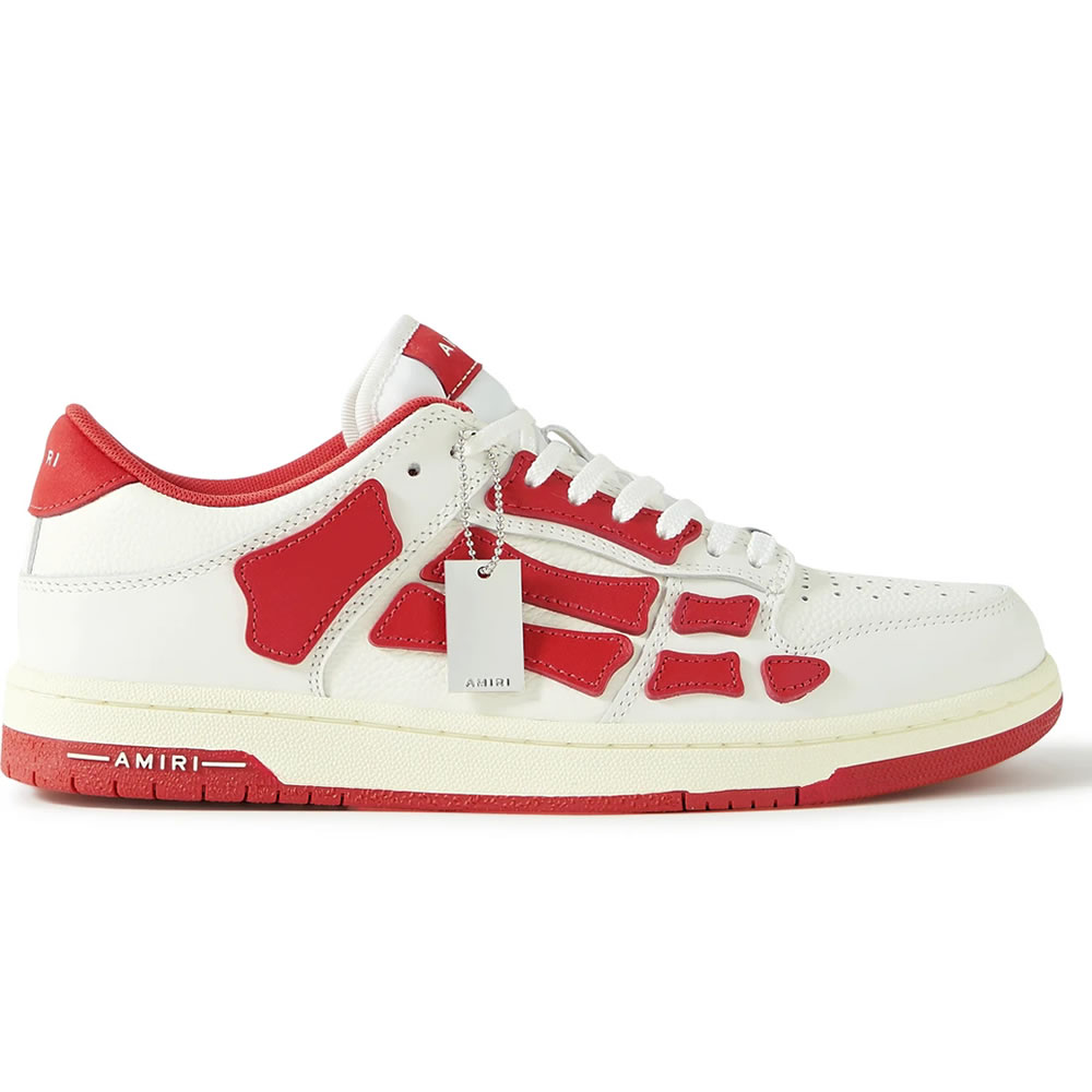 A M I R I Skel Top Low Leather Sneakers Red Mfs003 124 (2) - www.newkick.org