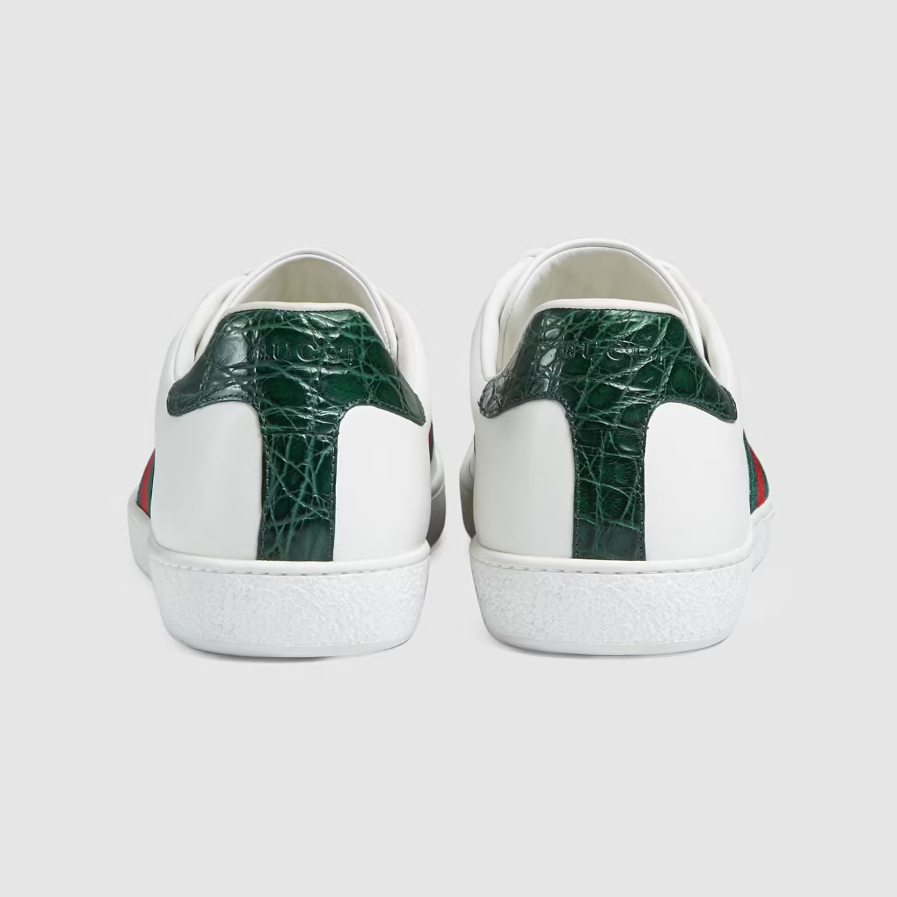 G U C C I Gg Ace Leather Sneaker For Mens Womens (4) - www.newkick.org