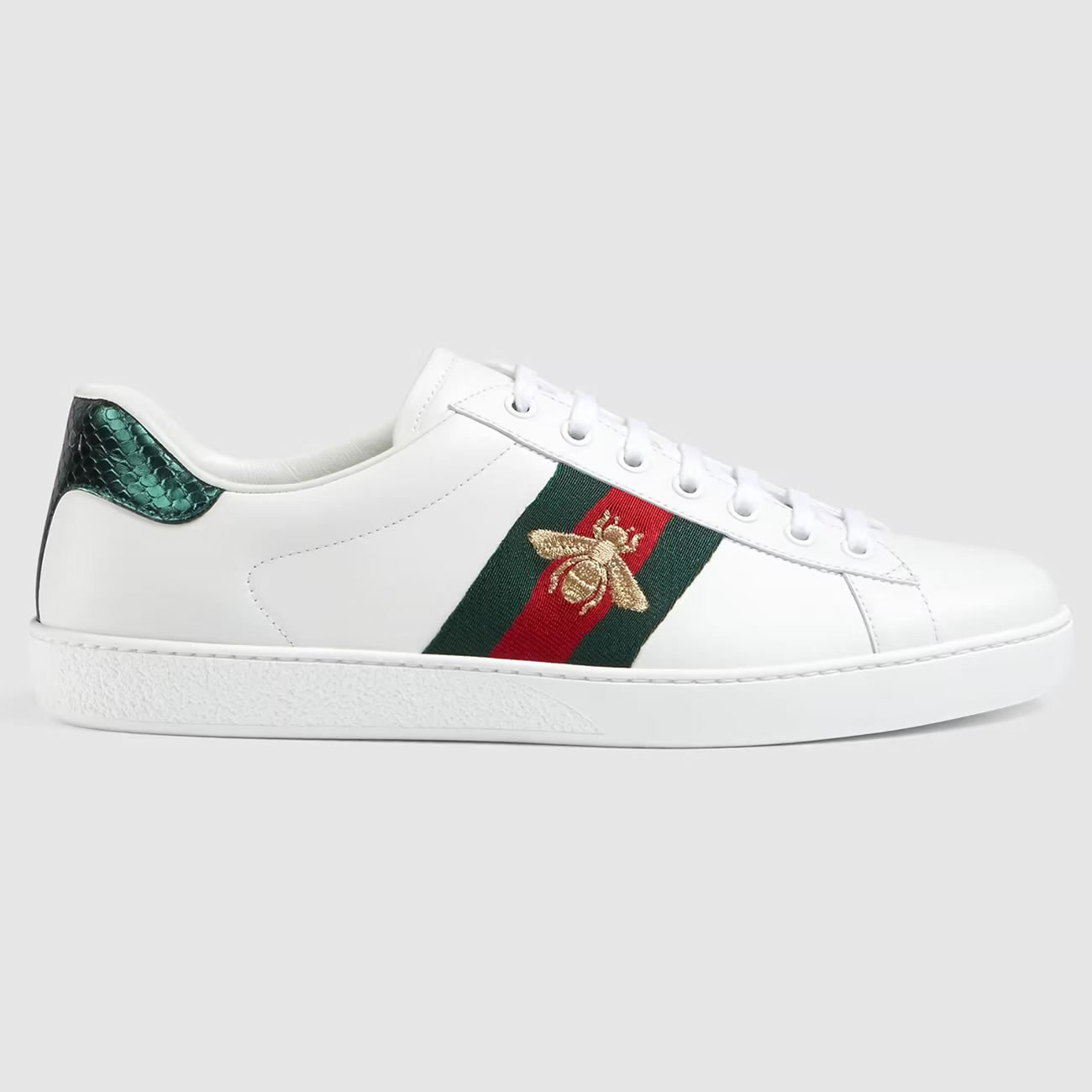 G U C C I Gg Ace Sneaker With Bee For Mens Womens (1) - www.newkick.org