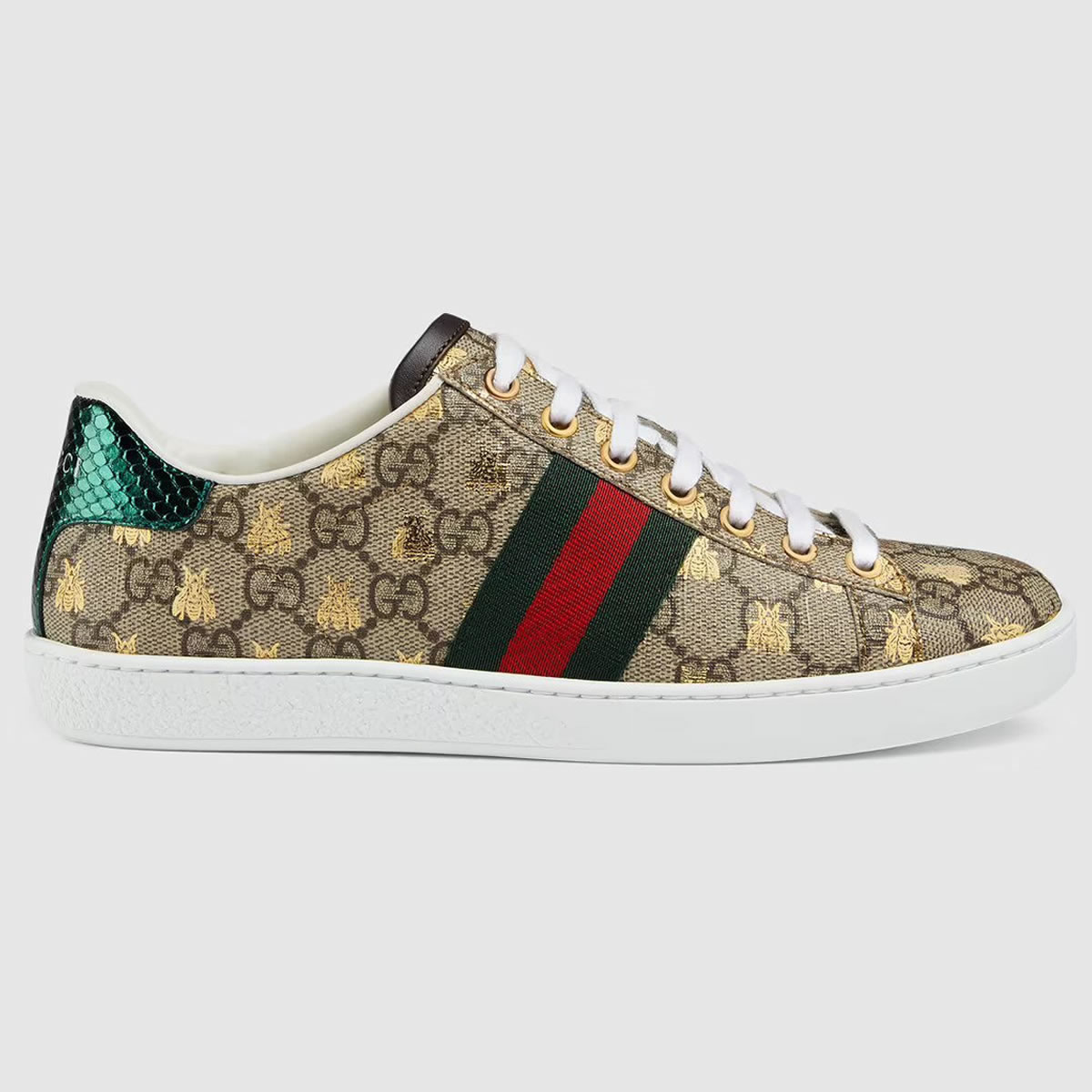 G U C C I Gg Sup Reme Ace Sneaker With Bees For Mens Womens (1) - www.newkick.org