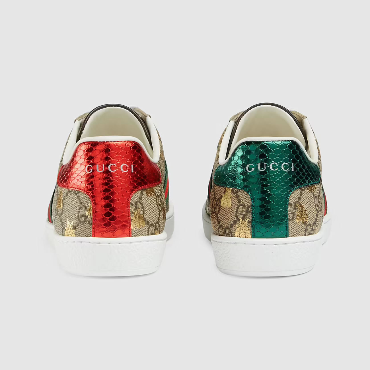 G U C C I Gg Sup Reme Ace Sneaker With Bees For Mens Womens (4) - www.newkick.org