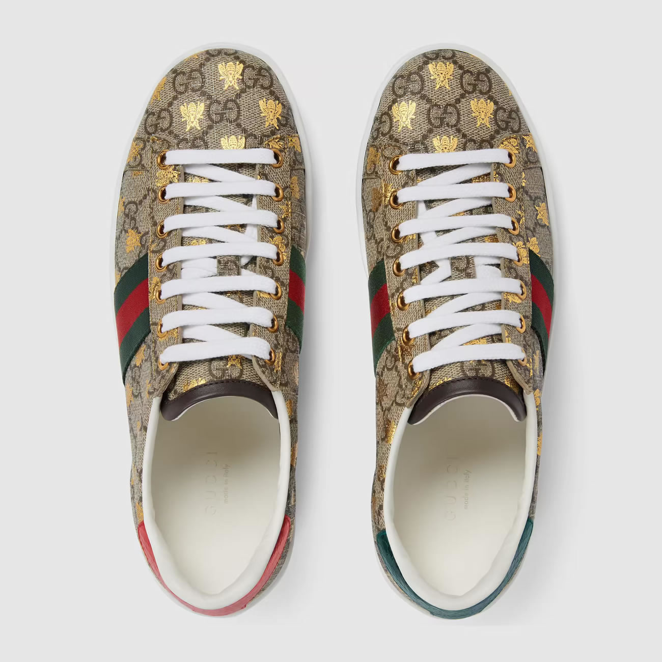 G U C C I Gg Sup Reme Ace Sneaker With Bees For Mens Womens (5) - www.newkick.org