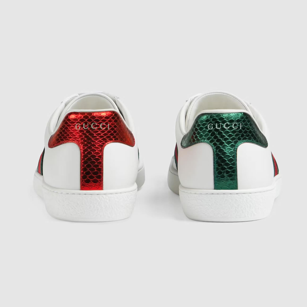 G U C C I Gg White Embroidered Ace Sneaker For Mens Womens (5) - www.newkick.org