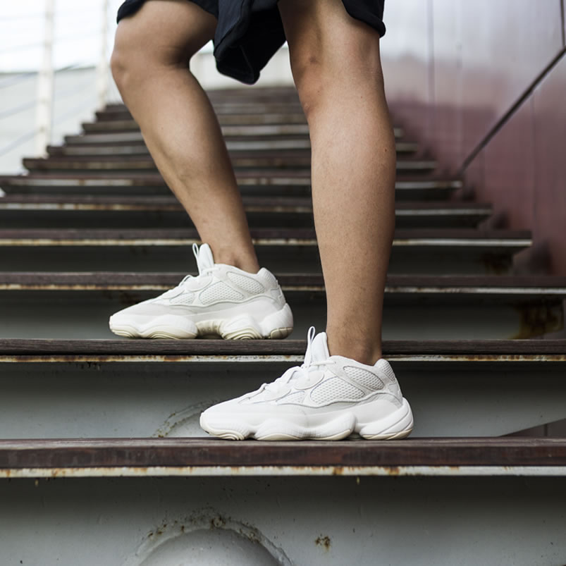 Adidas Yeezy 500 Bone White On Feet Outfit Fv3573 Release Date (1) - www.newkick.org