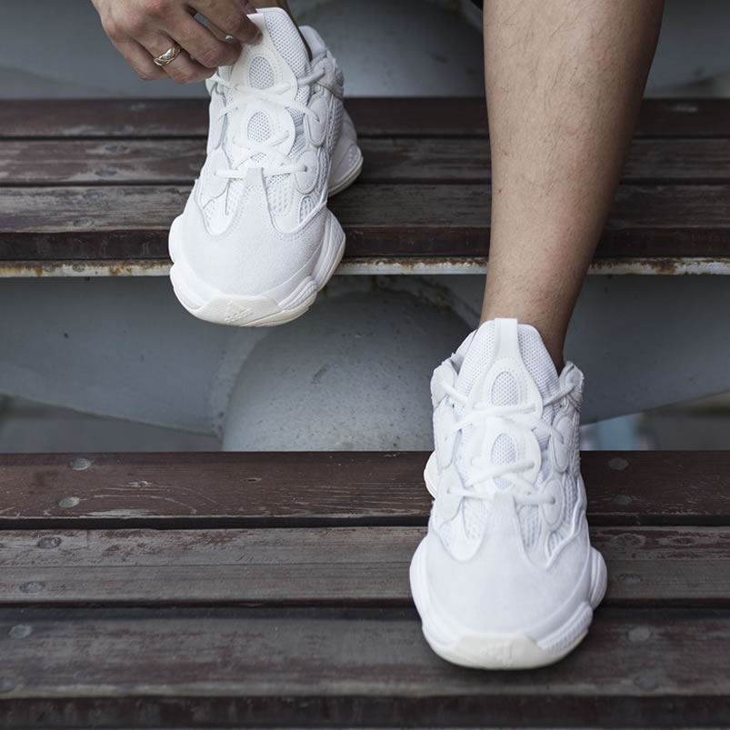 Adidas Yeezy 500 Bone White On Feet Outfit Fv3573 Release Date (4) - www.newkick.org