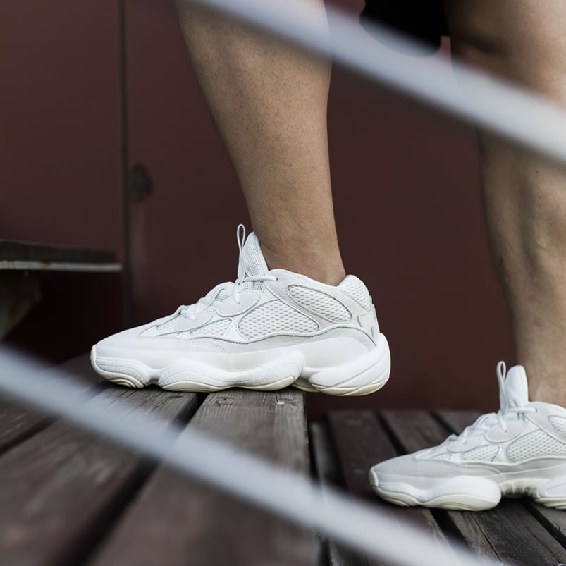 Adidas Yeezy 500 Bone White On Feet Outfit Fv3573 Release Date (6) - www.newkick.org