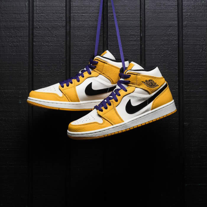 Air Jordan 1 Mid 2019 Lakers Yellow Purple For Sale Release Date 852542 700 (17) - www.newkick.org Air Jordan 1 Mid 2019 Lakers Yellow Purple For Sale Release Date 852542 700 (17) - www.newkick.org