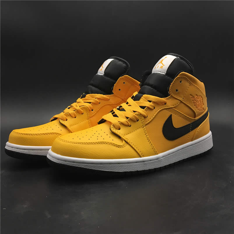 Air Jordan 1 Mid Shoes Taxi Yellow University Gold Aj1 554724 700 (1) - www.newkick.org