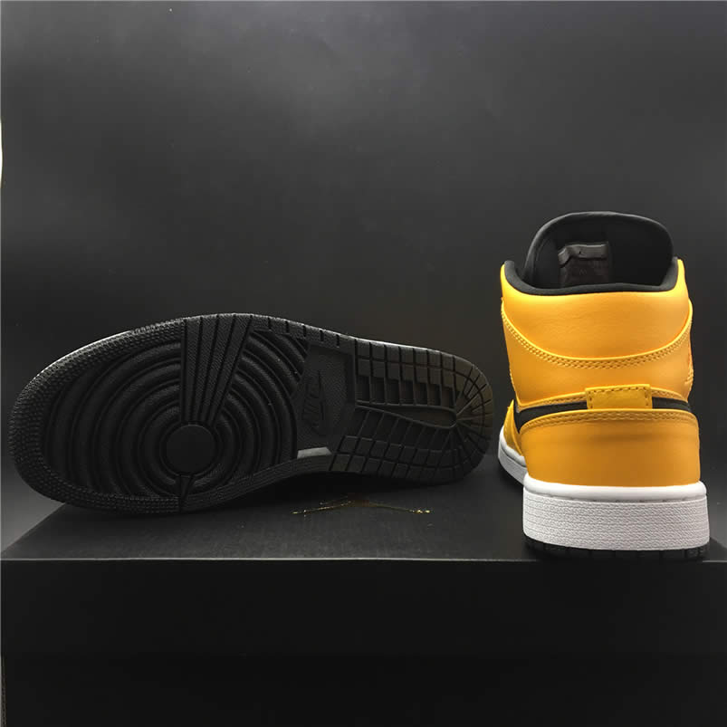 Air Jordan 1 Mid Shoes Taxi Yellow University Gold Aj1 554724 700 (10) - www.newkick.org