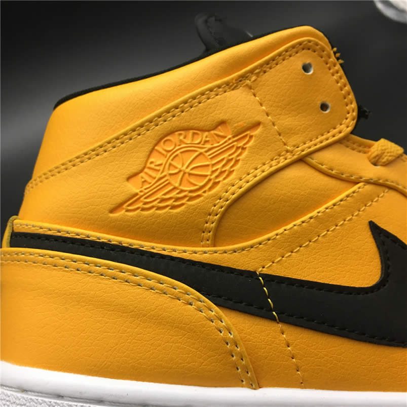 Air Jordan 1 Mid Shoes Taxi Yellow University Gold Aj1 554724 700 (13) - www.newkick.org