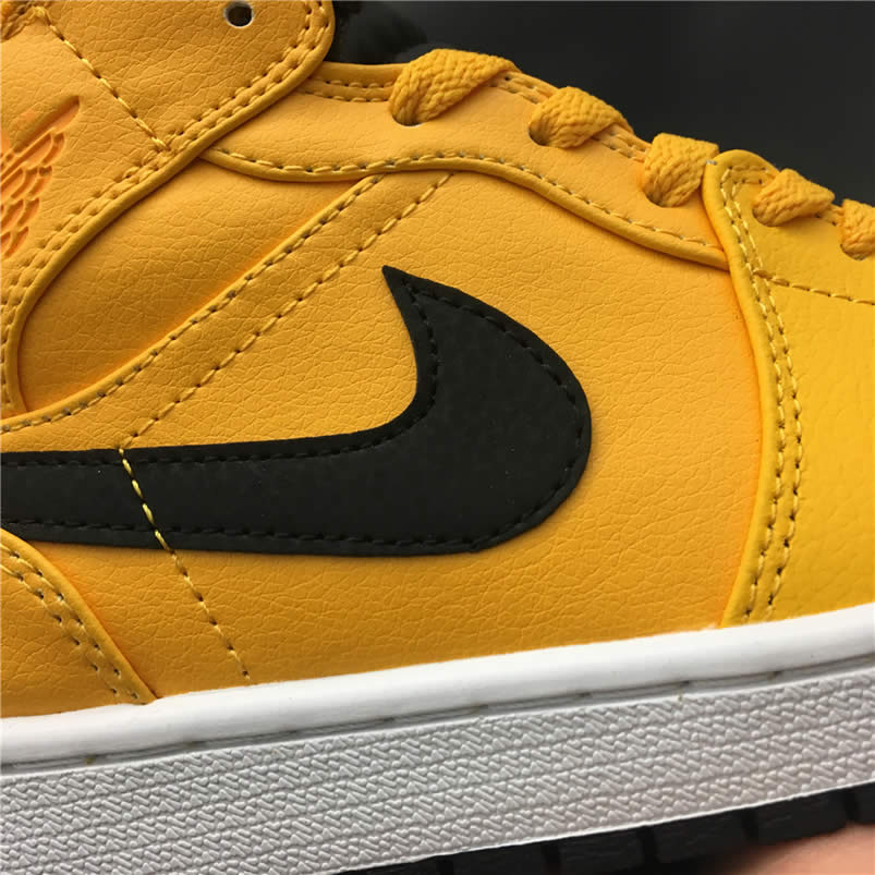Air Jordan 1 Mid Shoes Taxi Yellow University Gold Aj1 554724 700 (14) - www.newkick.org