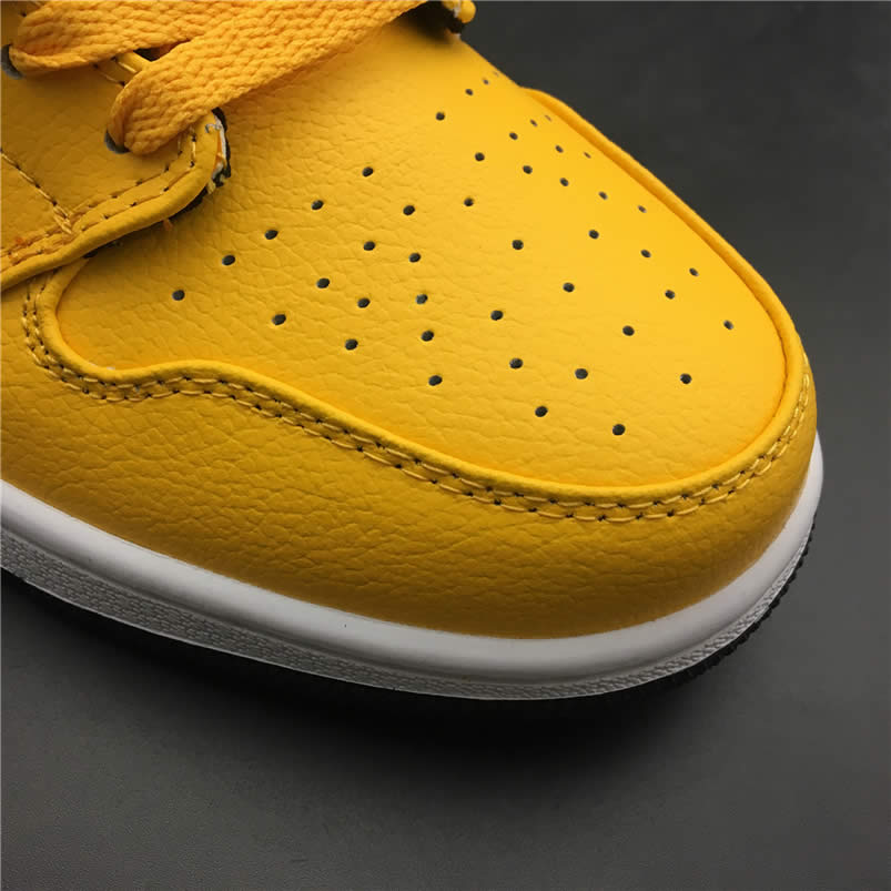 Air Jordan 1 Mid Shoes Taxi Yellow University Gold Aj1 554724 700 (4) - www.newkick.org
