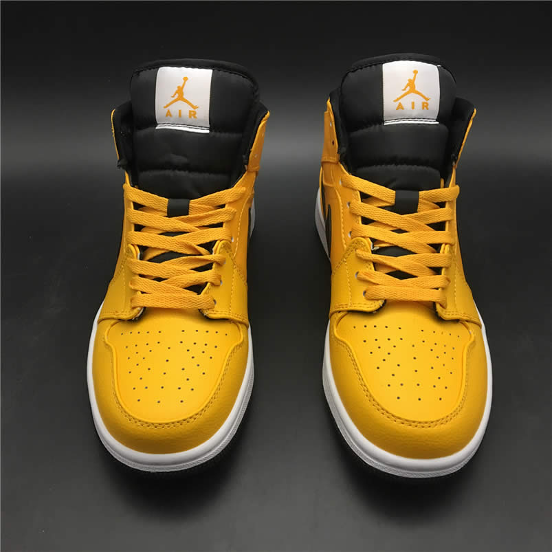 Air Jordan 1 Mid Shoes Taxi Yellow University Gold Aj1 554724 700 (5) - www.newkick.org