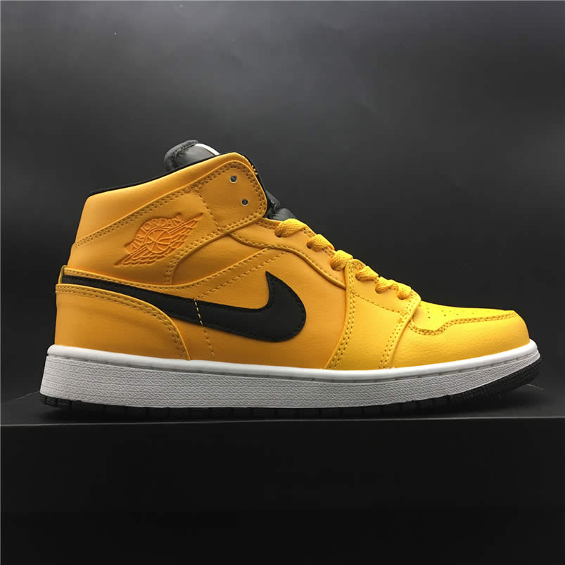 Air Jordan 1 Mid Shoes Taxi Yellow University Gold Aj1 554724 700 (9) - www.newkick.org