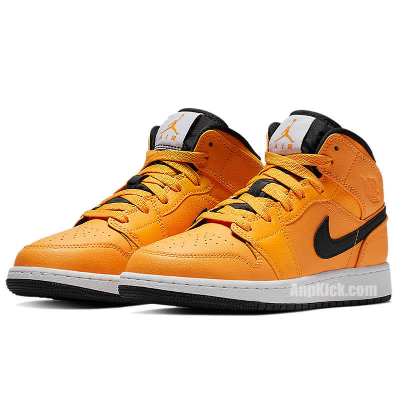 Air Jordan 1 Mid Taxi Yellow University Gold Aj1 554724 700 (3) - www.newkick.org