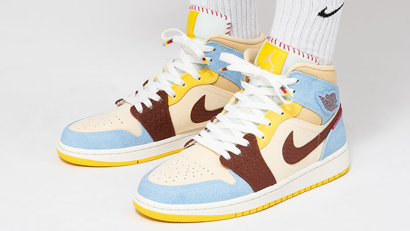 Maison Chateau Rouge Air Jordan 1 Mid Fearless Aj1 On Feet Outfit Cu2803 200 (1) - www.newkick.org