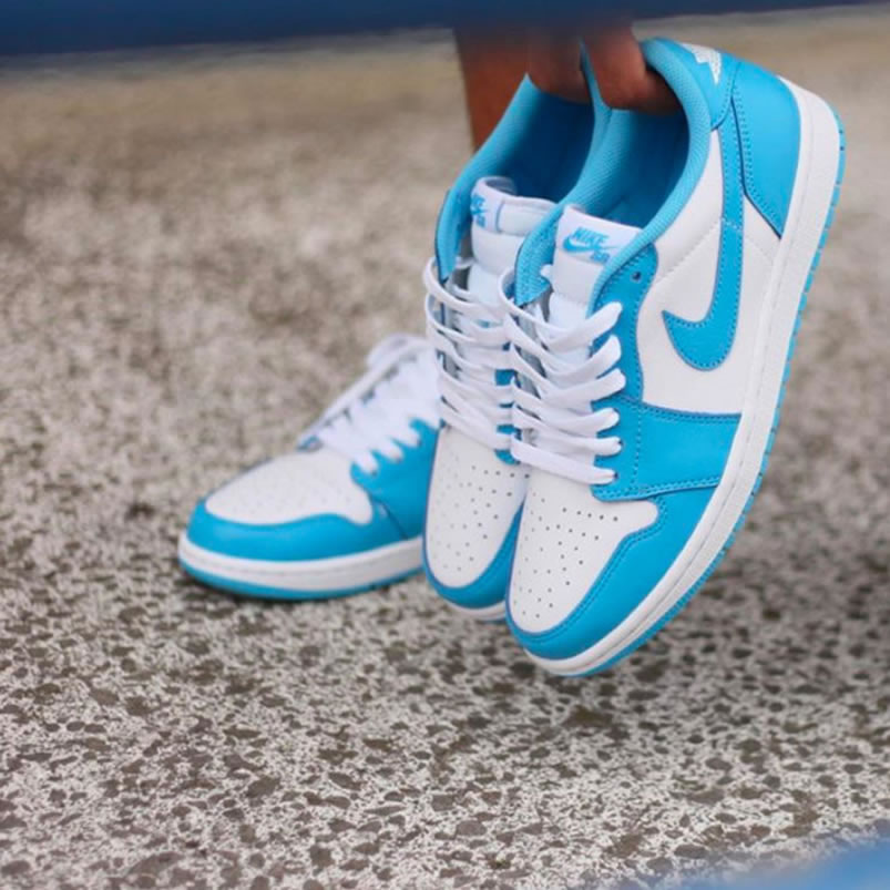 Nike Sb Air Jordan 1 Low Unc Blue On Feet (5) - www.newkick.org