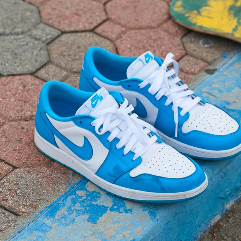 Nike Sb Air Jordan 1 Low Unc Blue White For Sale Cj7891 401 (6) - www.newkick.org