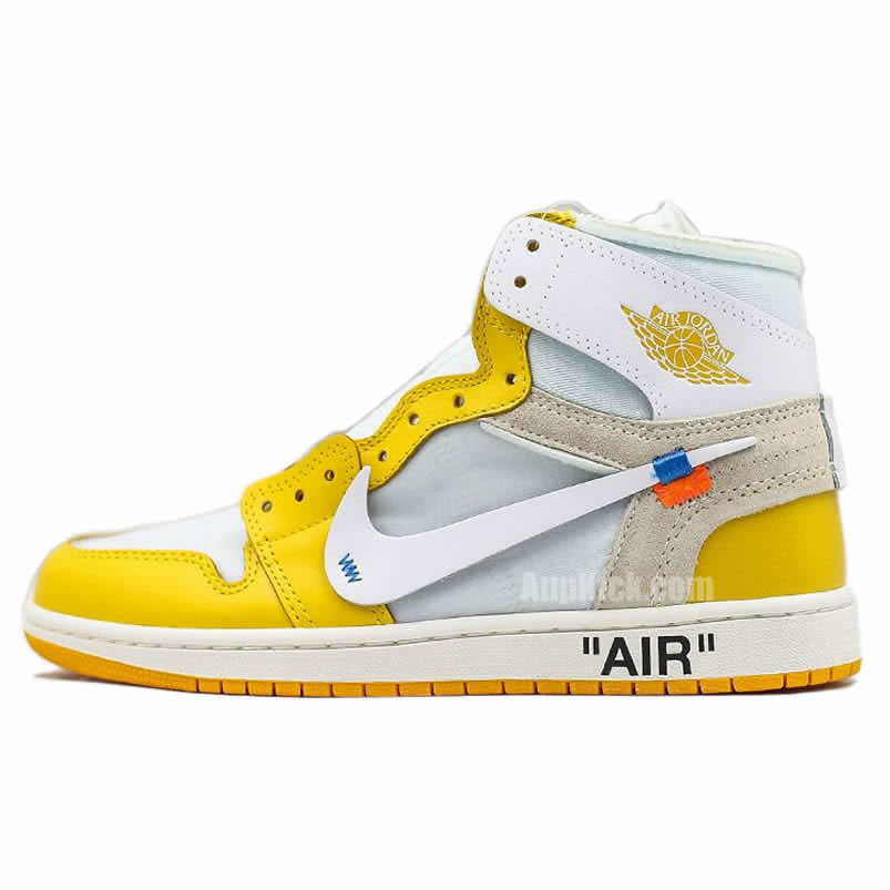 Off White Air Jordan 1 Yellow Chicago New Release For Sale (1) - www.newkick.org