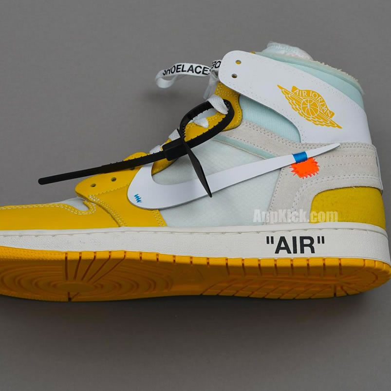Off White Air Jordan 1 Yellow Chicago New Release For Sale (9) - www.newkick.org