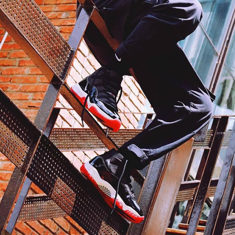 Air Jordan 11 Bred 2019 Black Red On Feet Release Date 378037 061 (1) - www.newkick.org Air Jordan 11 Bred 2019 Black Red On Feet Release Date 378037 061 (1) - www.newkick.org