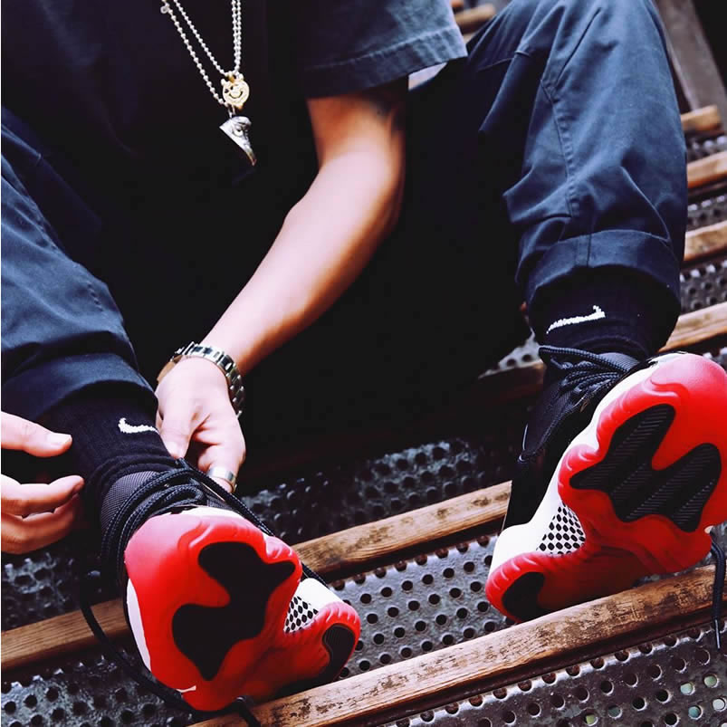 Air Jordan 11 Bred 2019 Black Red On Feet Release Date 378037 061 (2) - www.newkick.org Air Jordan 11 Bred 2019 Black Red On Feet Release Date 378037 061 (2) - www.newkick.org