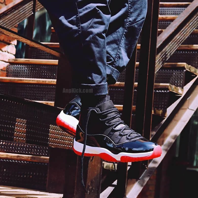 Air Jordan 11 Bred 2019 Black Red On Feet Release Date 378037 061 (4) - www.newkick.org Air Jordan 11 Bred 2019 Black Red On Feet Release Date 378037 061 (4) - www.newkick.org