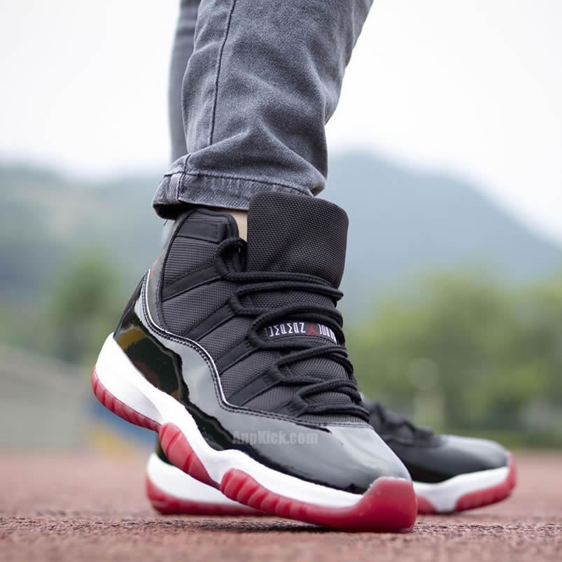 Air Jordan 11 Bred 2019 Black Red On Feet Release Date 378037 061 (8) - www.newkick.org Air Jordan 11 Bred 2019 Black Red On Feet Release Date 378037 061 (8) - www.newkick.org
