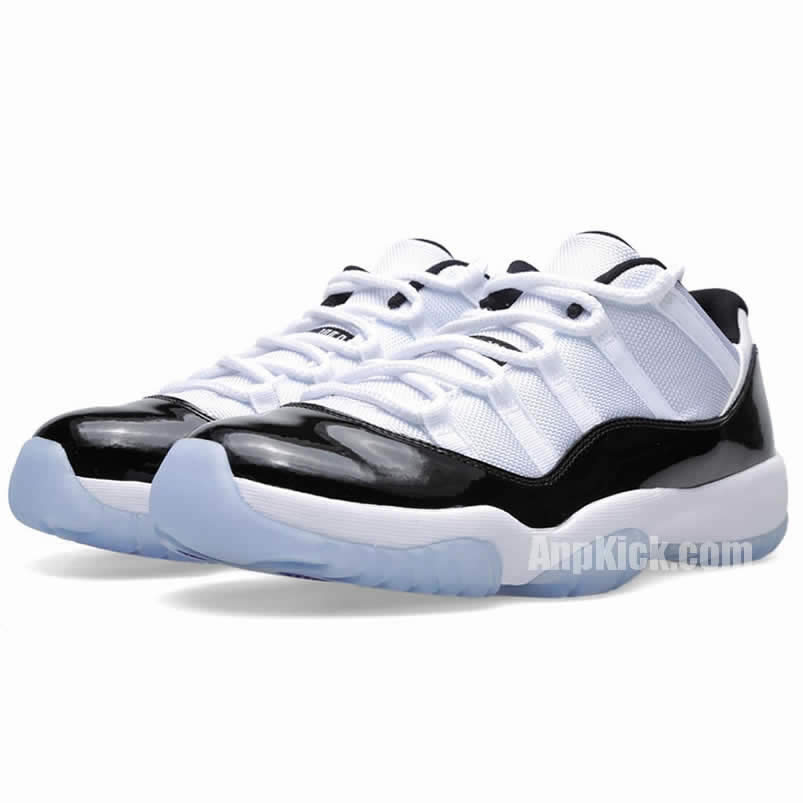 Air Jordan 11 Low Concord Mens Bg Gs White Black Aj11 Shoes 528896 153 528895 145 (3) - www.newkick.org