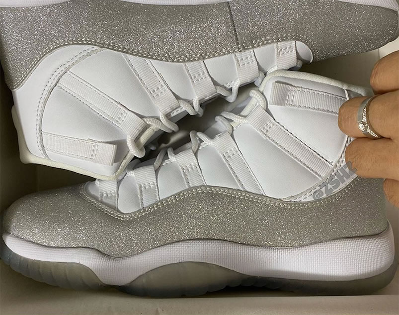 Air Jordan 11 Retro Wmns Metallic Silver Vast Grey Ar0715 100 (9) - www.newkick.org
