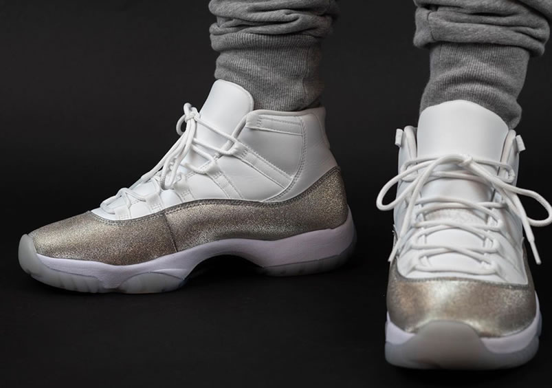 Air Jordan 11 Retro Wmns Metallic Silver Vast Grey On Feet Ar0715 100 (3) - www.newkick.org