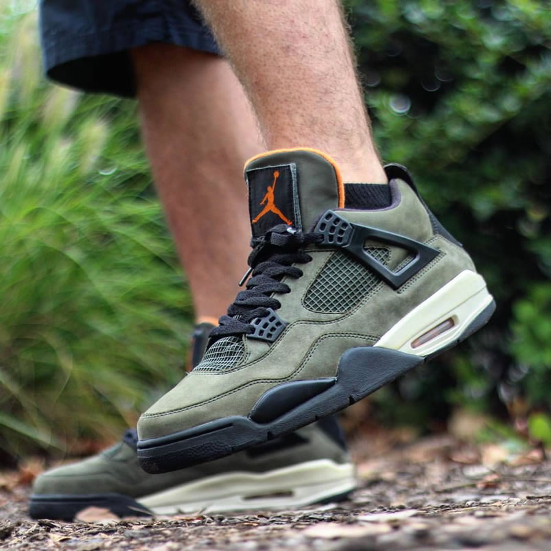 Undefeated Air Jordan 4 Retro Jordan Iv Undftd Deep Green On Feet Jbm351 M1 (2) - www.newkick.org