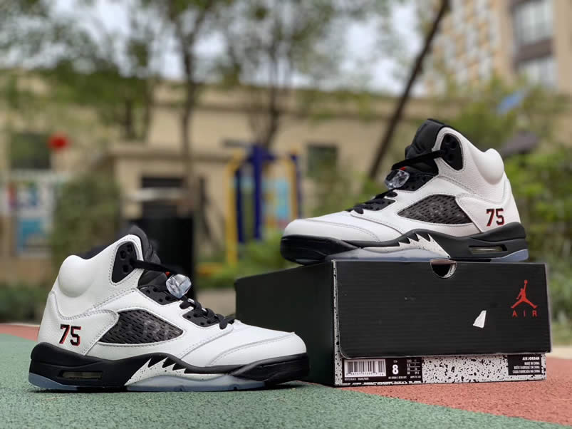 Air Jordan 5 Paris Saint Germain Friends Family Psg White Av9175 101 Detail Pics (4) - www.newkick.org Air Jordan 5 Paris Saint Germain Friends Family Psg White Av9175 101 Detail Pics (4) - www.newkick.org