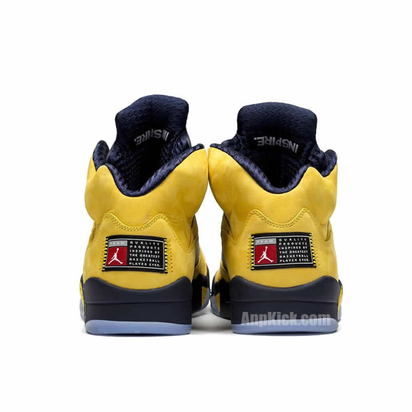 Air Jordan 5 Sp Yellow Michigan 2019 Inspire Cq9541 704 (4) - www.newkick.org