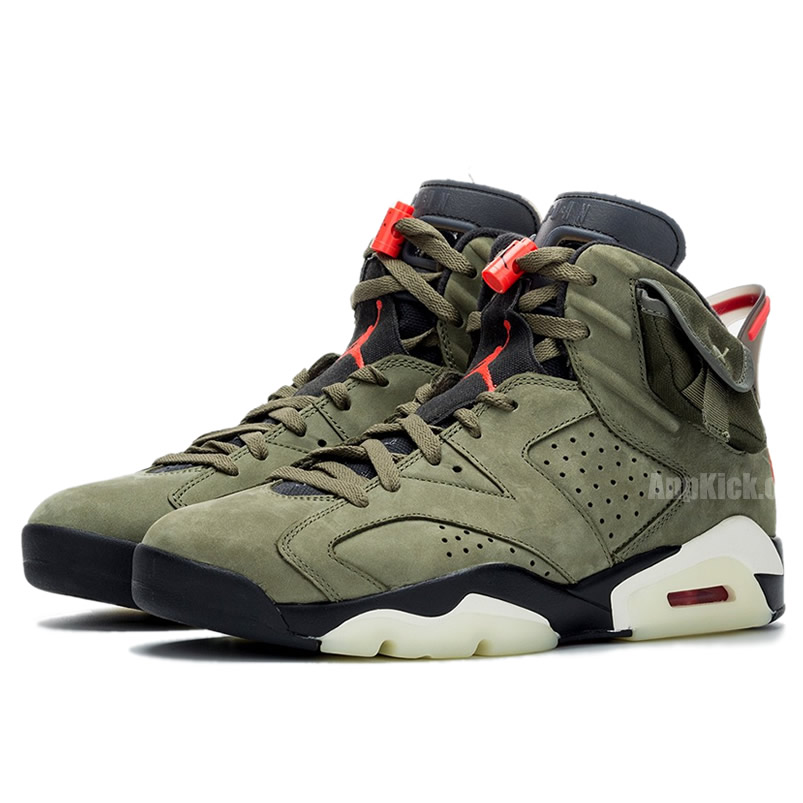 Travis Scott Air Jordan 6 Olive Cactus Jack For Sale Cn1084 200 (1) - www.newkick.org