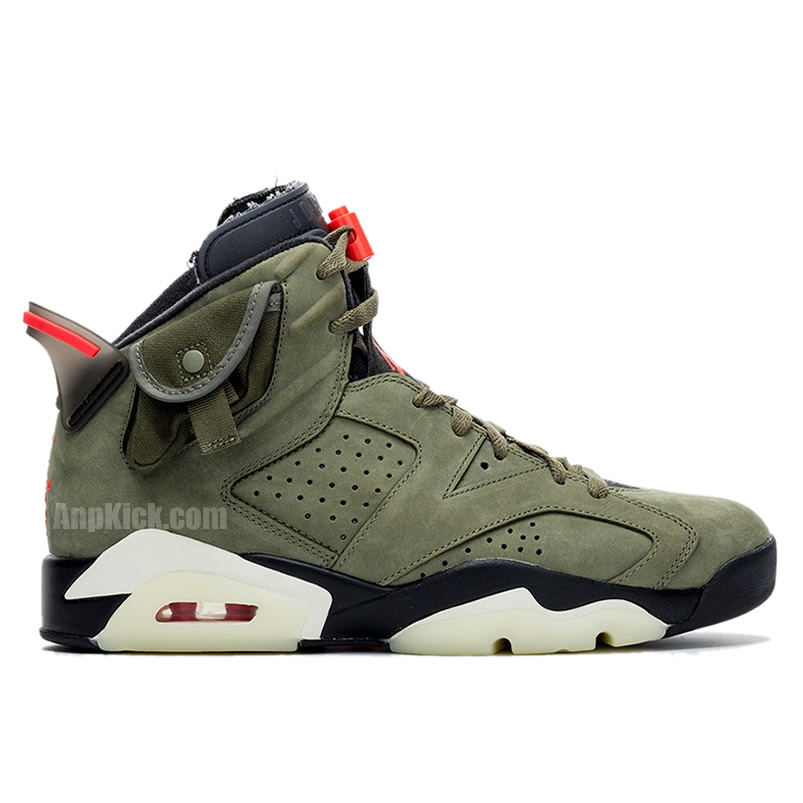Travis Scott Air Jordan 6 Olive Cactus Jack For Sale Cn1084 200 (2) - www.newkick.org