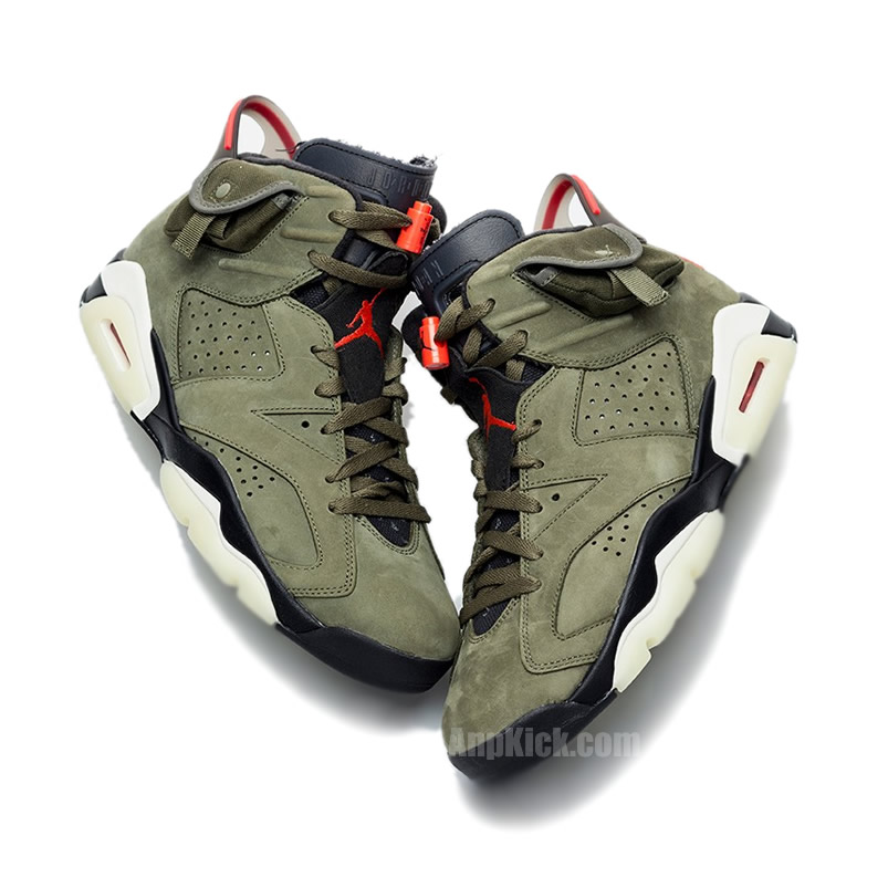 Travis Scott Air Jordan 6 Olive Cactus Jack For Sale Cn1084 200 (4) - www.newkick.org