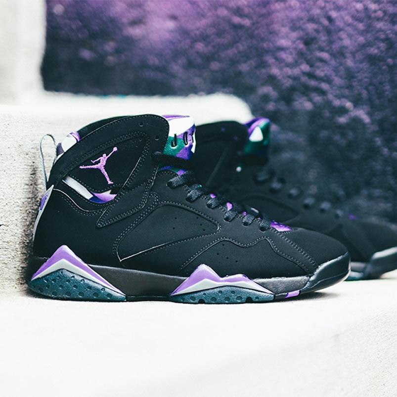 Air Jordan Retro 7 Ray Allen Pe Black And Purple 304775 053 (7) - www.newkick.org