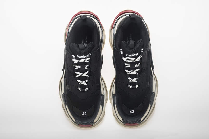 Balenciaga Triple S Sneakers Black Red Shoes 483513w06e1 1000 (28) - www.newkick.org