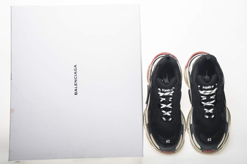 Balenciaga Triple S Sneakers Black Red Shoes 483513w06e1 1000 (33) - www.newkick.org