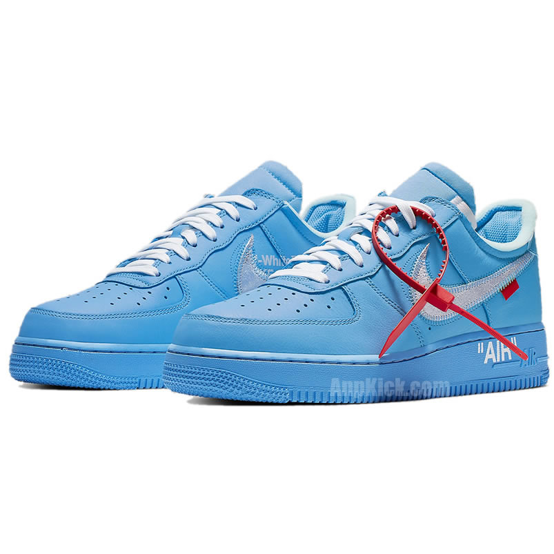 Off White Nike Air Force 1 Low Mca University Blue For Sale Ci1173 400 (3) - www.newkick.org