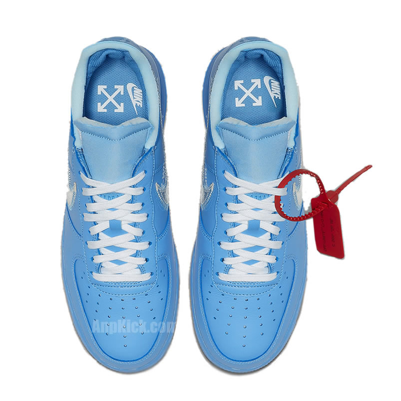 Off White Nike Air Force 1 Low Mca University Blue For Sale Ci1173 400 (4) - www.newkick.org