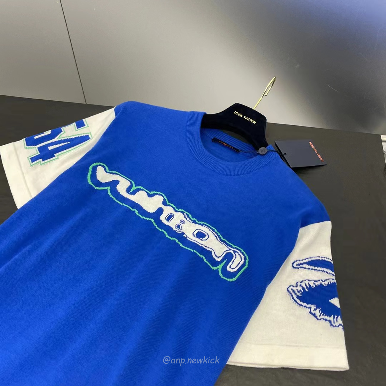 Louis Vuitton Short Sleeved Cotton Intarsia Crewneck 1abxyr (3) - www.newkick.org