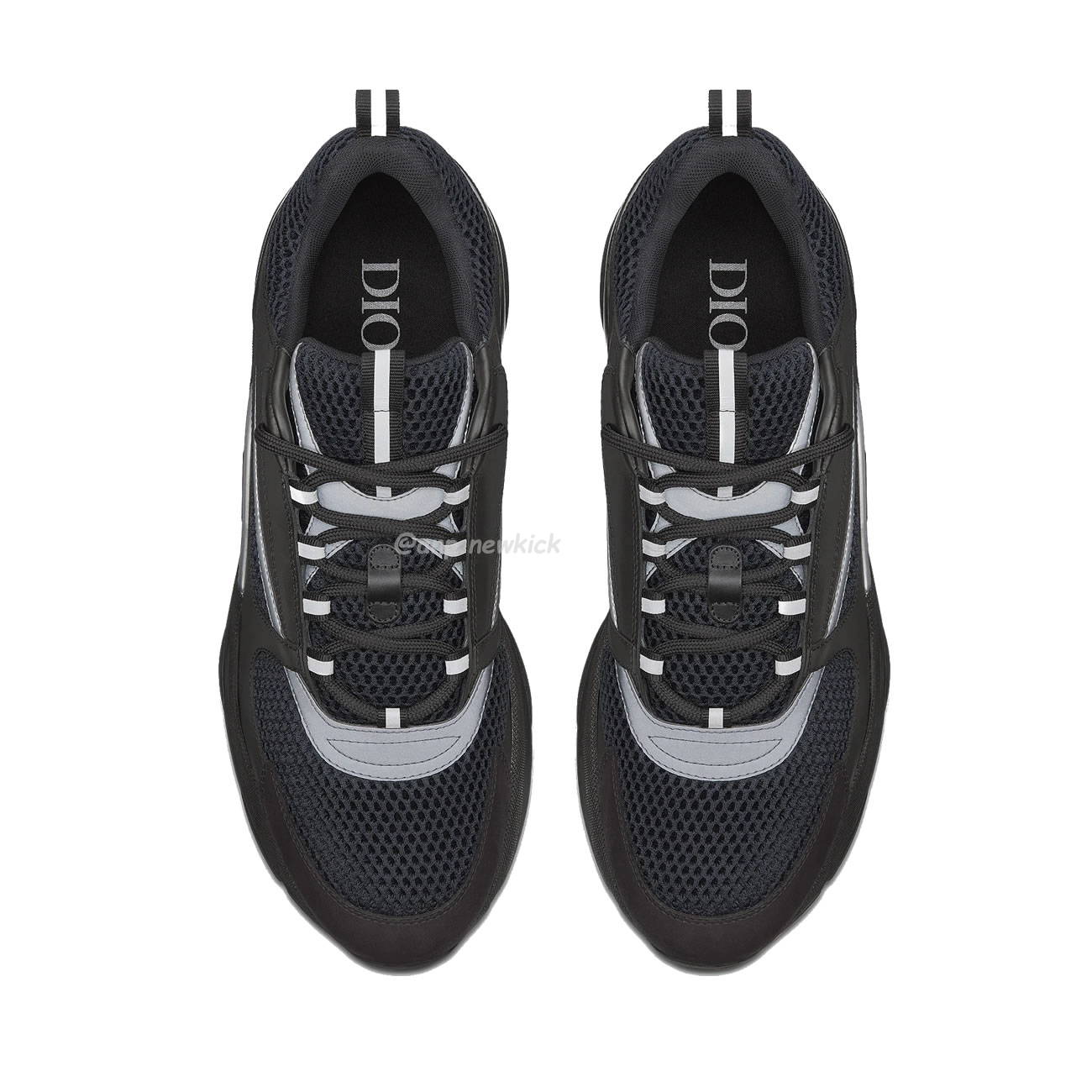 Dior B22 Sneaker Black Technical Mesh And Smooth Calfskin (3) - www.newkick.org