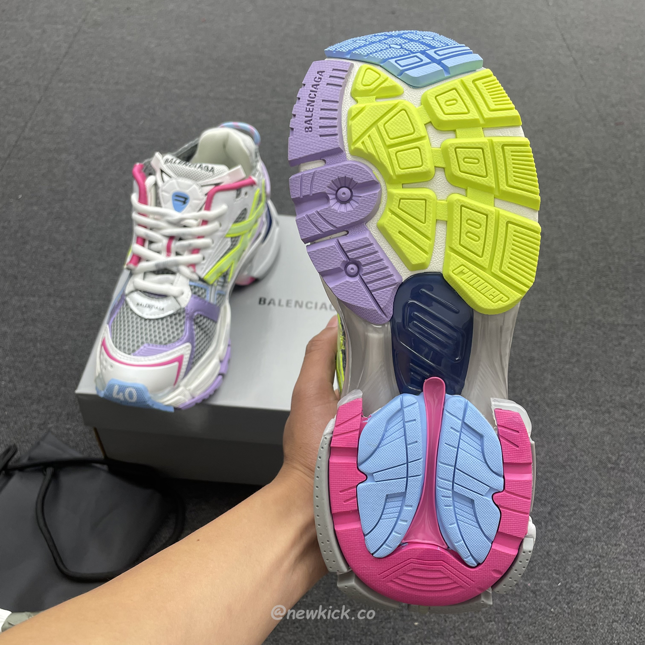Balenciaga Runner Leather Free Grey Light Purple Neon Yellow White 677403w3rbp1745 (6) - www.newkick.org Balenciaga Runner Leather Free Grey Light Purple Neon Yellow White 677403w3rbp1745 (6) - www.newkick.org