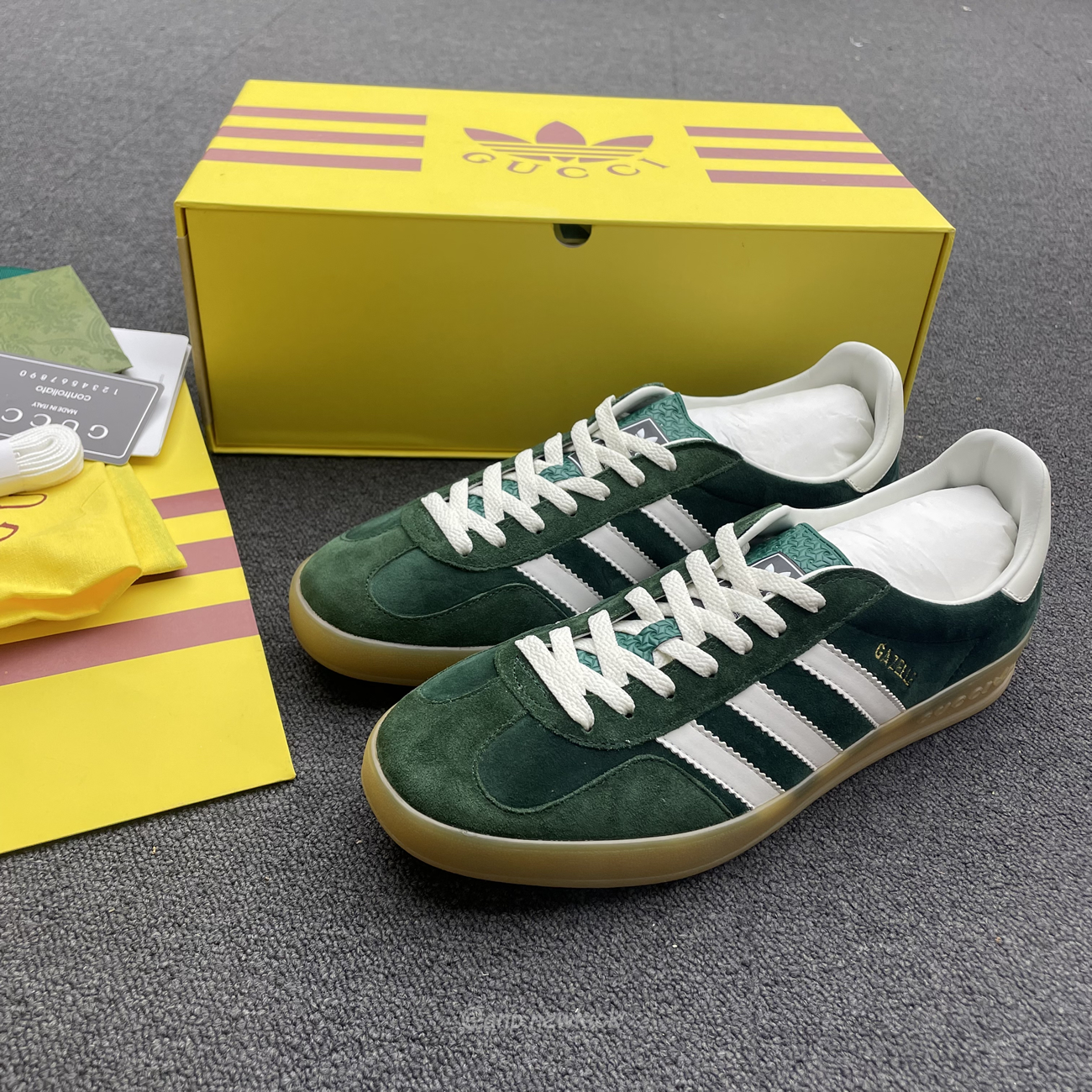 Adidas Gazelle Collegiate Green White Gum 707861utt109060 (2) - www.newkick.org